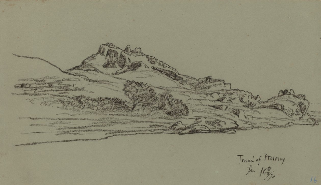 नील यात्रा, टॉलेमी की तमुई, 1890। द्वारा एलीहु वेडर