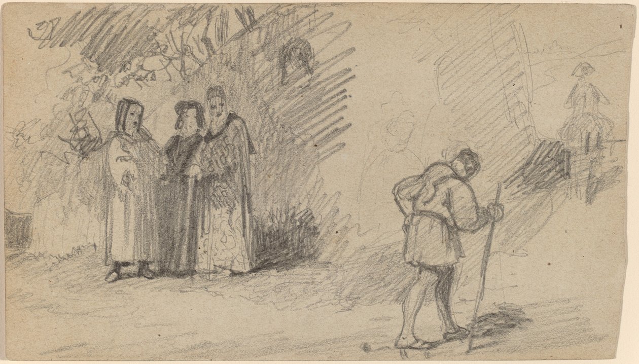 बेटा और गधा, सी। 1859. द्वारा एलीहु वेडर