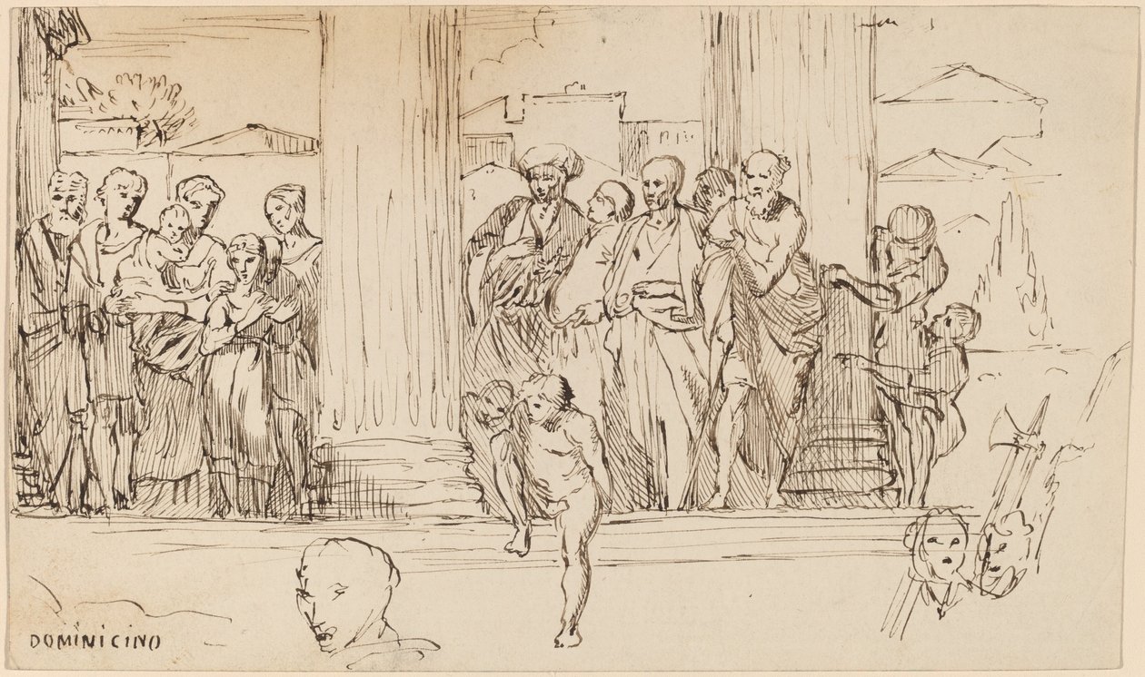 डोमेनिचिनो के बाद का अध्ययन, सी। 1858. द्वारा एलीहु वेडर