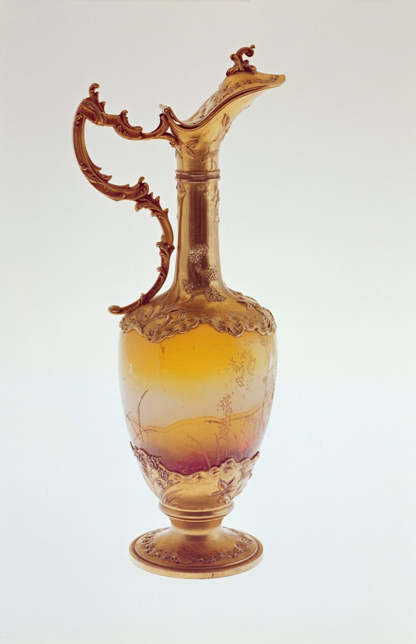 Ewer, सिल्वर गिल्ट, नैन्सी, c.1870 में घुड़सवार द्वारा एमिल गाले