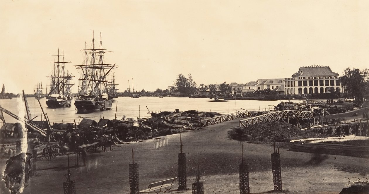 1866 में इंपीरियल मेसगेरीज़ की स्थापना का दृश्य। द्वारा एमिल गसेल