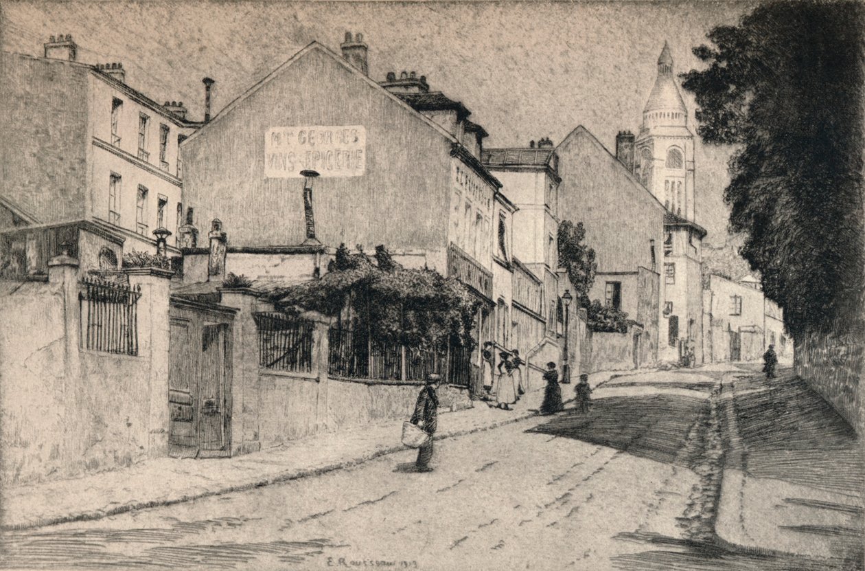 रुए डे ल'अब्रेवोइर, मोंटमार्ट्रे, 1915 द्वारा एमिल रूसो