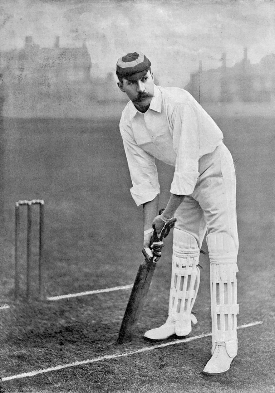 एई स्टोडार्ड, प्रसिद्ध क्रिकेटर्स और क्रिकेट ग्राउंड्स से, 1895 में हडसन और किर्न द्वारा प्रकाशित द्वारा अंग्रेजी फोटोग्राफर