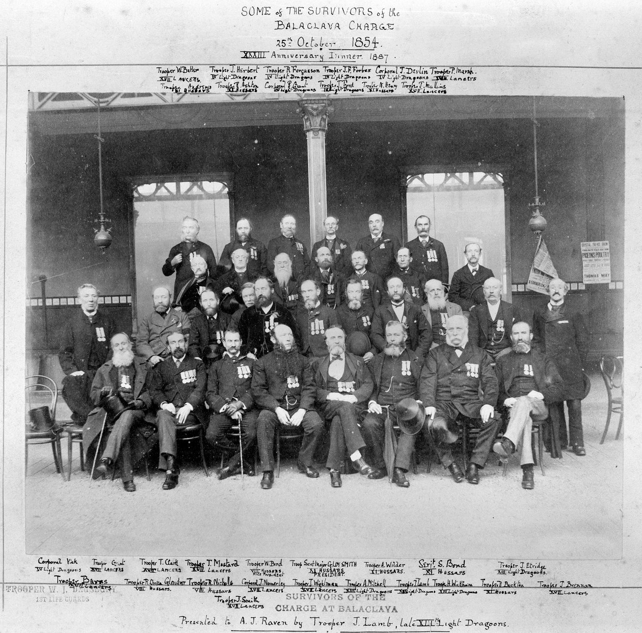 25 अक्टूबर 1854, 1887 को बालाक्लाव में घुड़सवार सेना के प्रभार से बचे द्वारा अंग्रेजी फोटोग्राफर