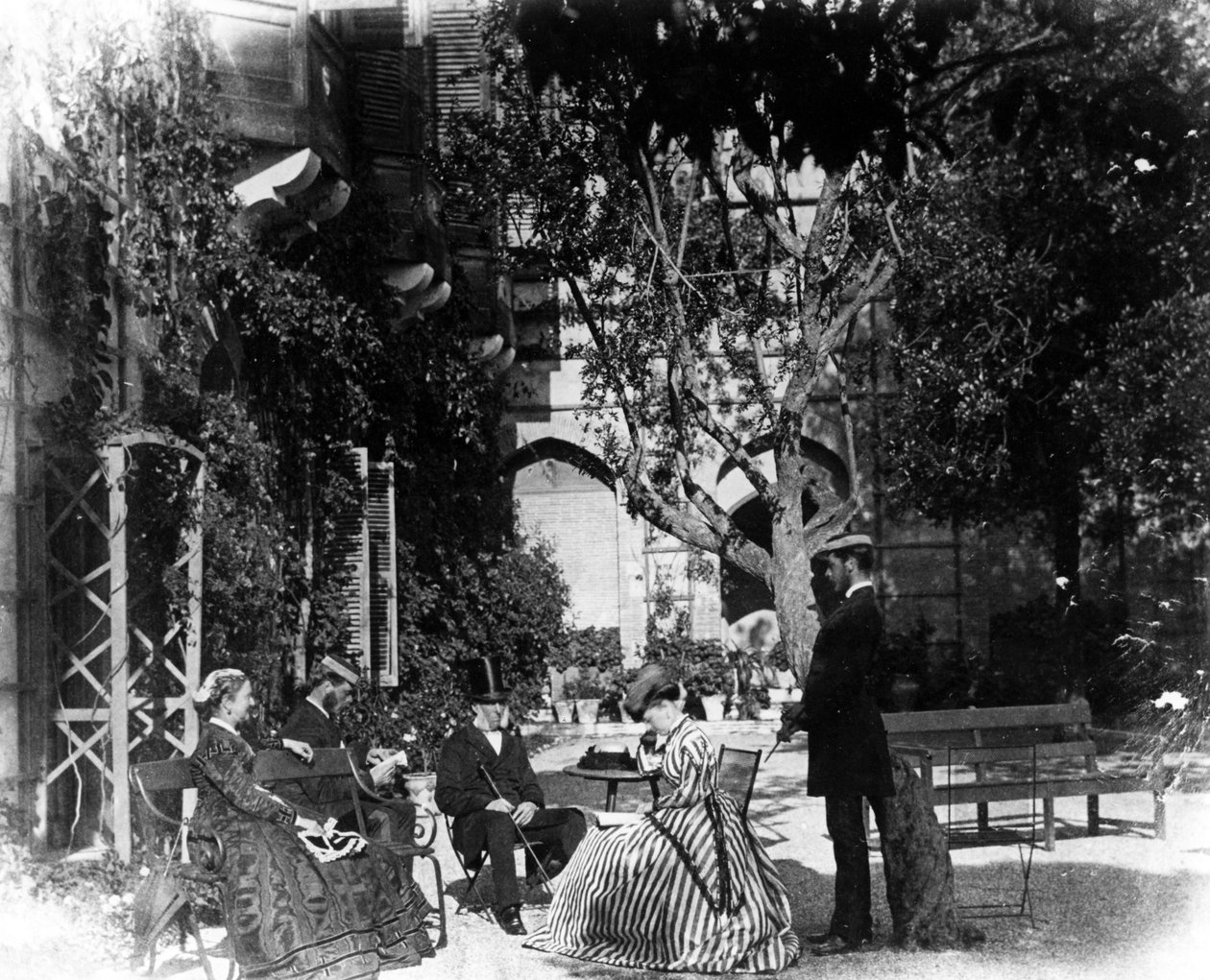 कॉन्वेंट गार्डन, जिब्राल्टर, c.1868 द्वारा अंग्रेजी फोटोग्राफर