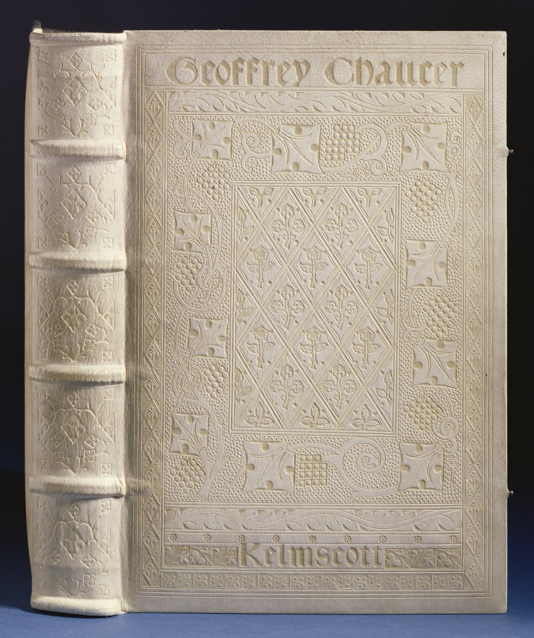 21.M.1 केल्म्सकोट चौसर के लिए कबूतर बिन्दरी द्वारा बांधना, 1896 (पिगस्किन) द्वारा अंग्रेजी स्कूल