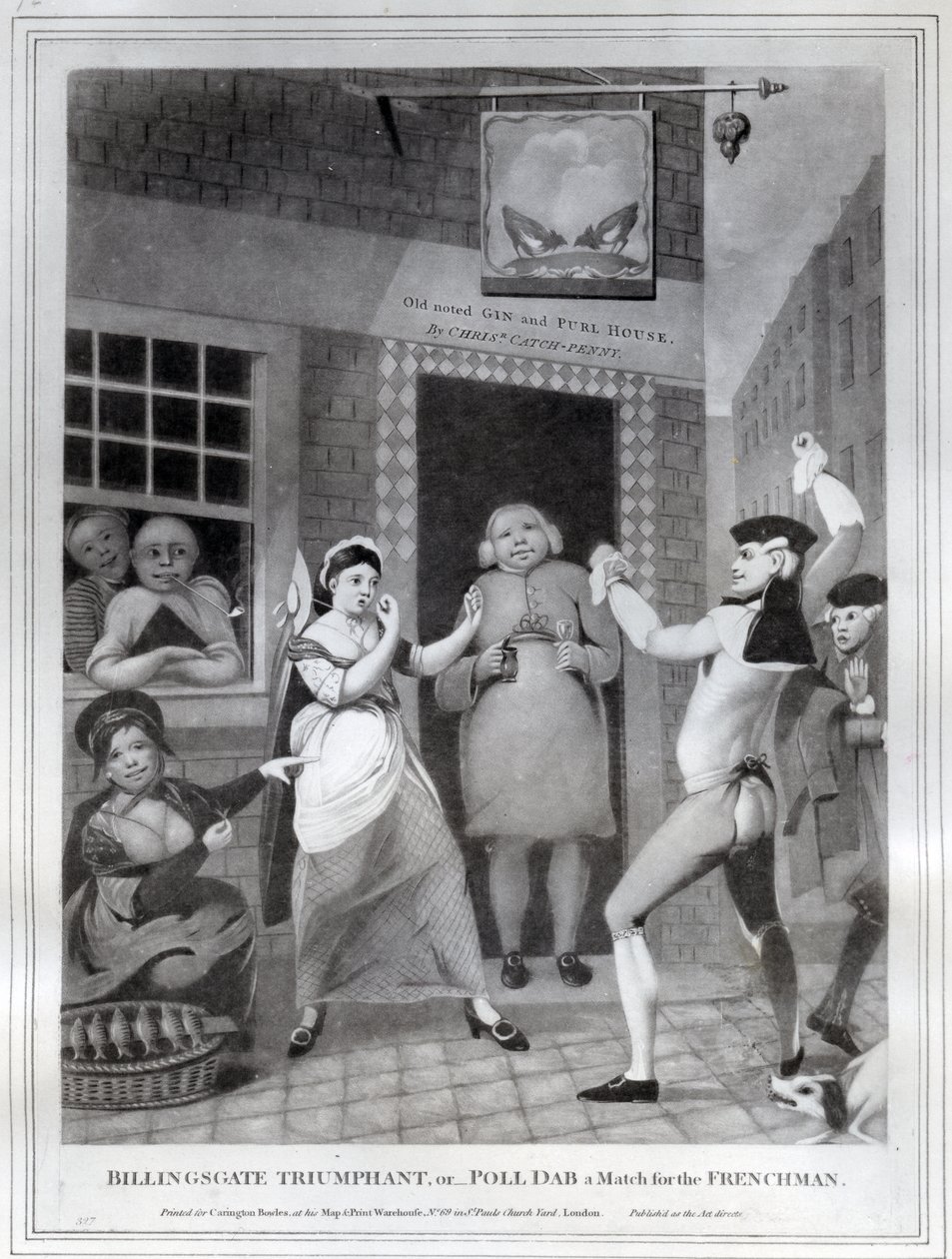 बिलिंग्सगेट विजयी, या- पोल डब एक मैच फ्रैंचमैन के लिए, 1775 द्वारा अंग्रेजी स्कूल