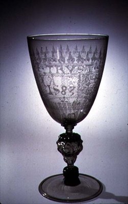जियाको वर्ज़ेलिनी, लंदन, 1583 (ग्लास) द्वारा डायमंड पॉइंट उत्कीर्ण द्वारा अंग्रेजी स्कूल
