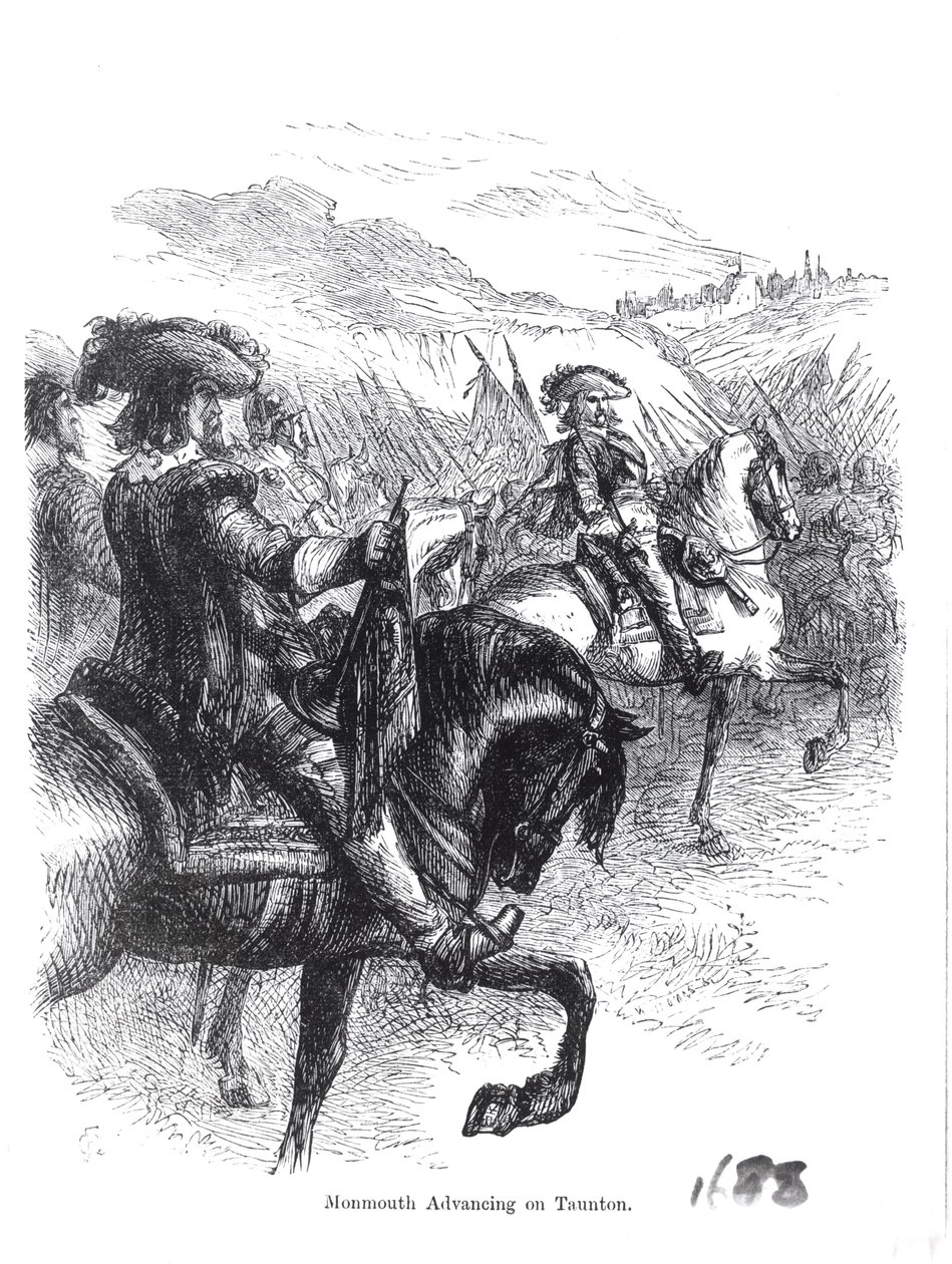 ड्यूक ऑफ मोनमाउथ (1649-85) टुनटन पर अग्रिम द्वारा अंग्रेजी स्कूल