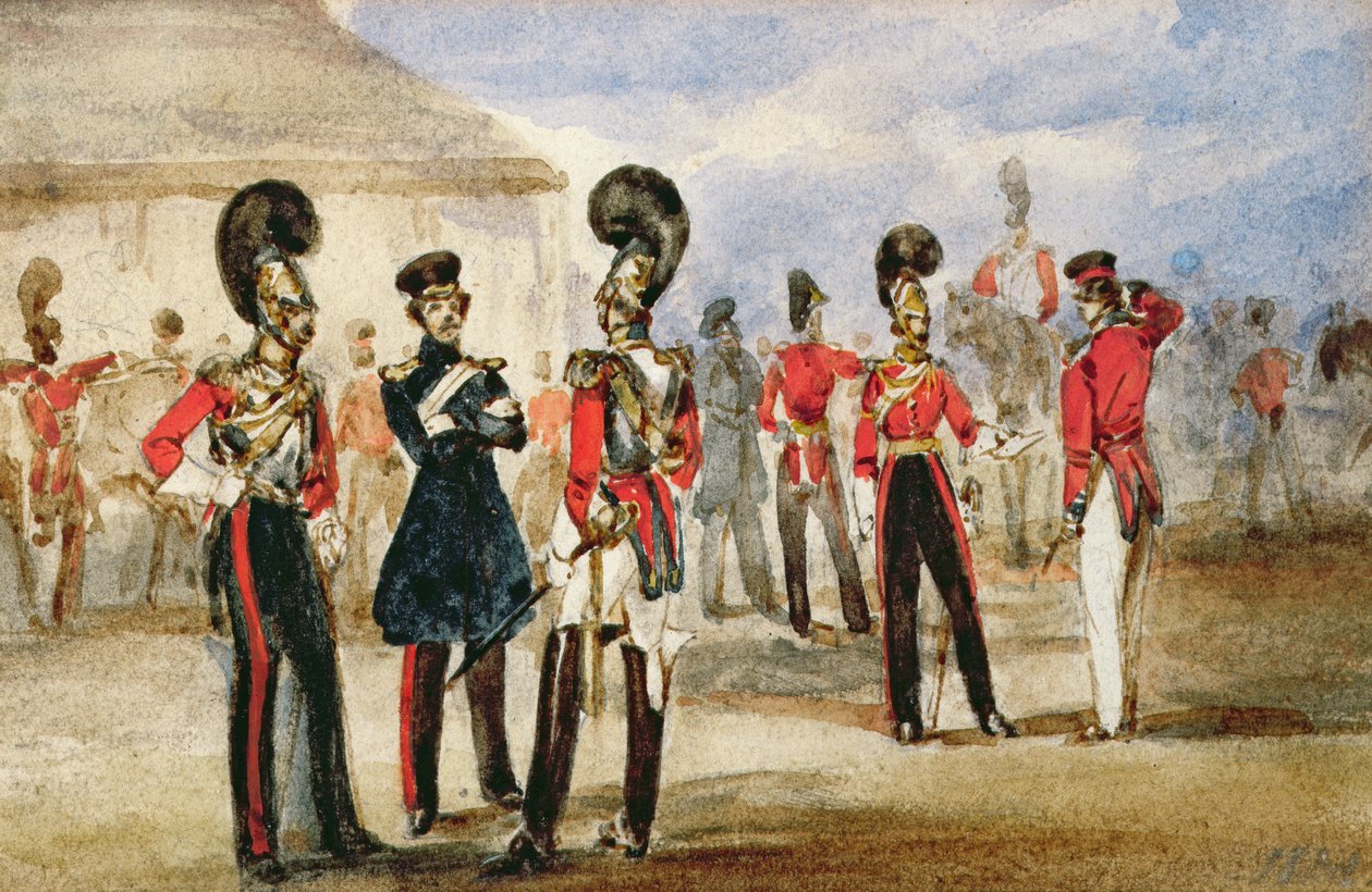 पहला जीवन रक्षक, 1835 (कागज पर wc) द्वारा अंग्रेजी स्कूल