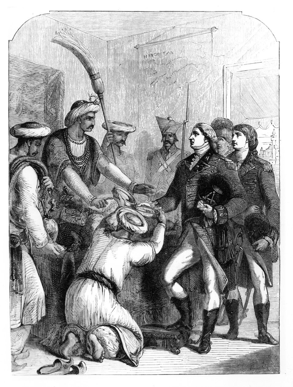 रॉबर्ट क्लाइव (1725-74) 1765 में मोगुल साम्राज्य से बंगाल का &39;दीवानी&39; (राजस्व प्राधिकरण) प्राप्त करना द्वारा अंग्रेजी स्कूल
