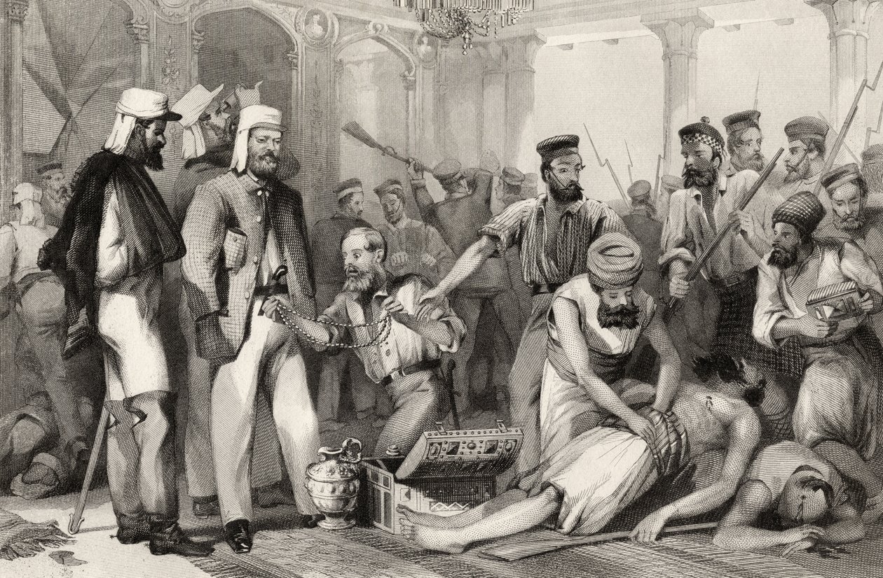 15 मार्च 1858 को लखनऊ पर कब्जा करने के बाद कैसर बाख को बर्खास्त करने पर टाइम्स संवाददाता की नज़र थी द्वारा अंग्रेजी स्कूल