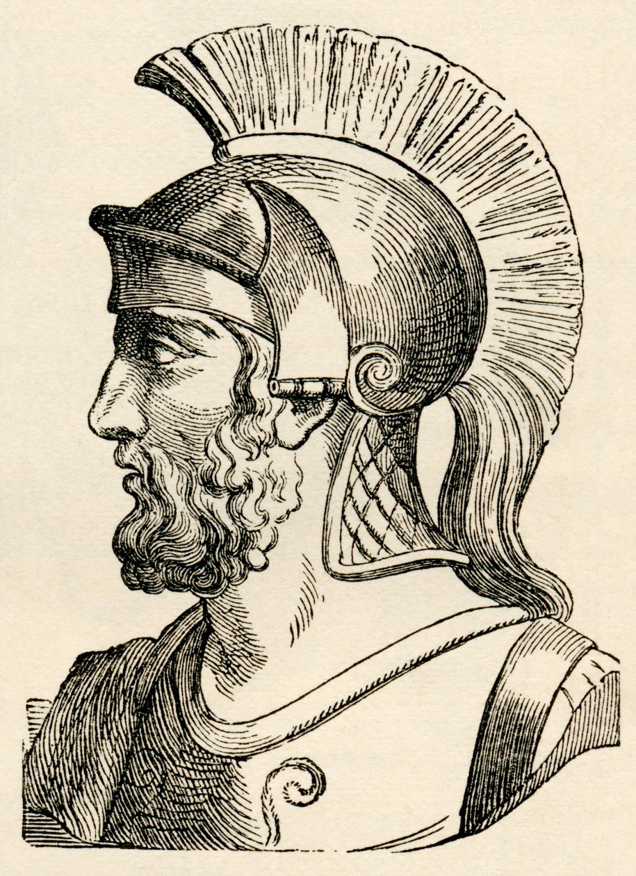 Themistocles, GT बेट्टनी द्वारा &39;द वर्ल्ड इनहेबिटेंट्स&39; से, 1888 में प्रकाशित हुई द्वारा अंग्रेजी स्कूल