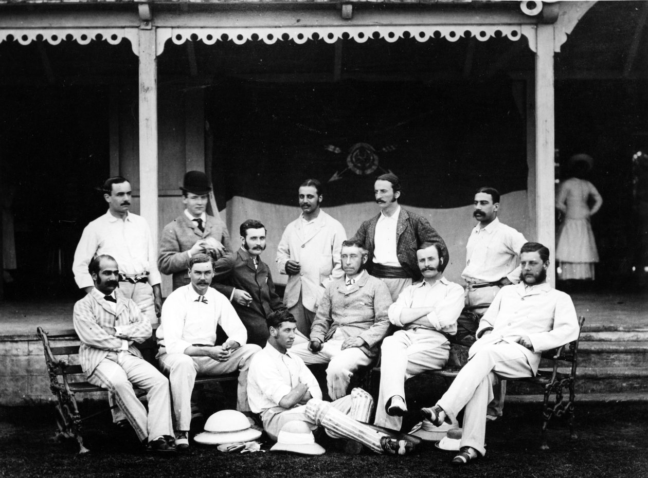 भारत में पुराना हार्विन क्रिकेट 11, 1878 द्वारा अंग्रेजी फोटोग्राफर