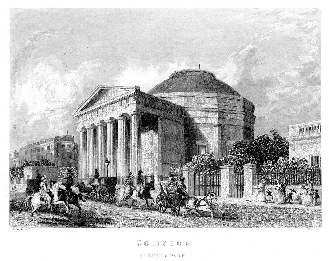 कोलिज़ीयम, रीजेंट्स पार्क, 1837 द्वारा अंग्रेजी स्कूल