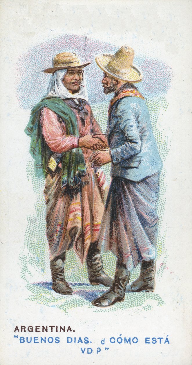 अर्जेंटीना में प्रचलित अभिवादन, 1907 द्वारा अंग्रेजी स्कूल