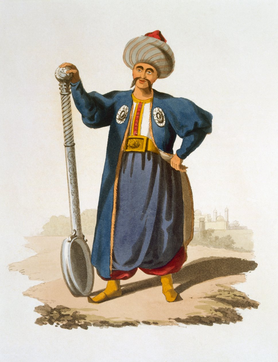 लाडले बियरर, 1818 (रंगीन एक्वाटिंट) द्वारा अंग्रेजी स्कूल