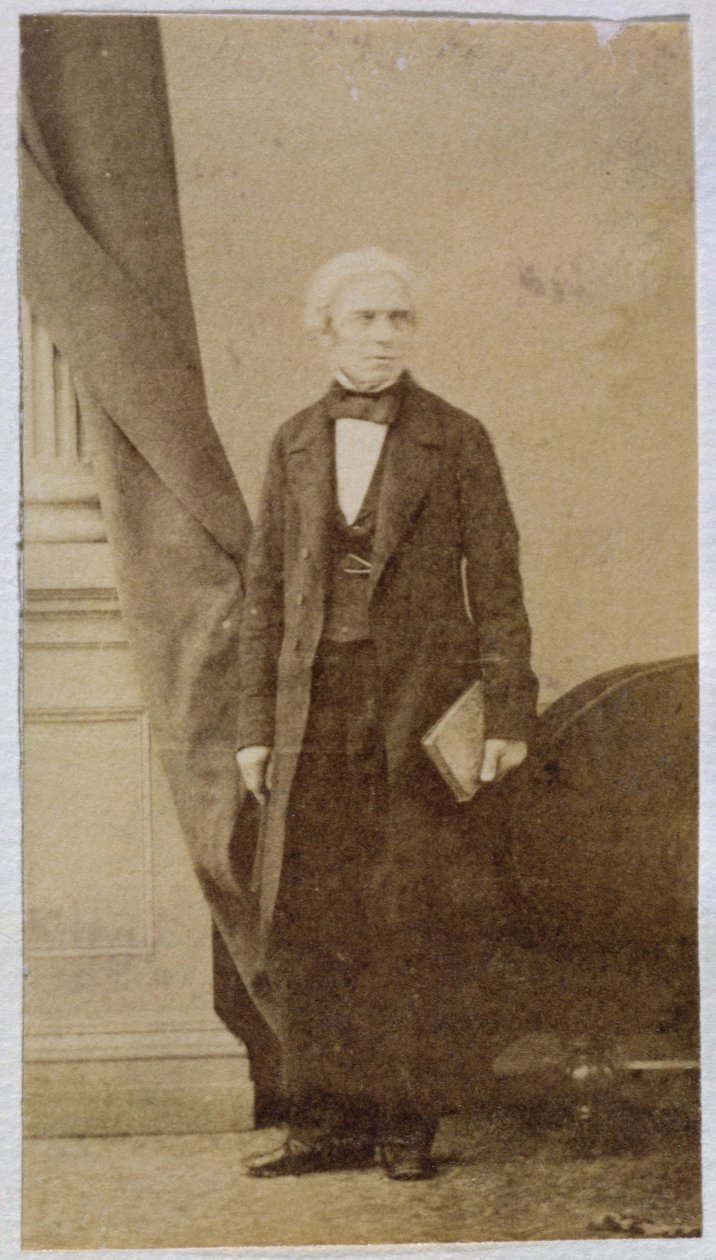 माइकल फैराडे (1791-1867) (एल्बम प्रिंट) द्वारा अंग्रेजी स्कूल