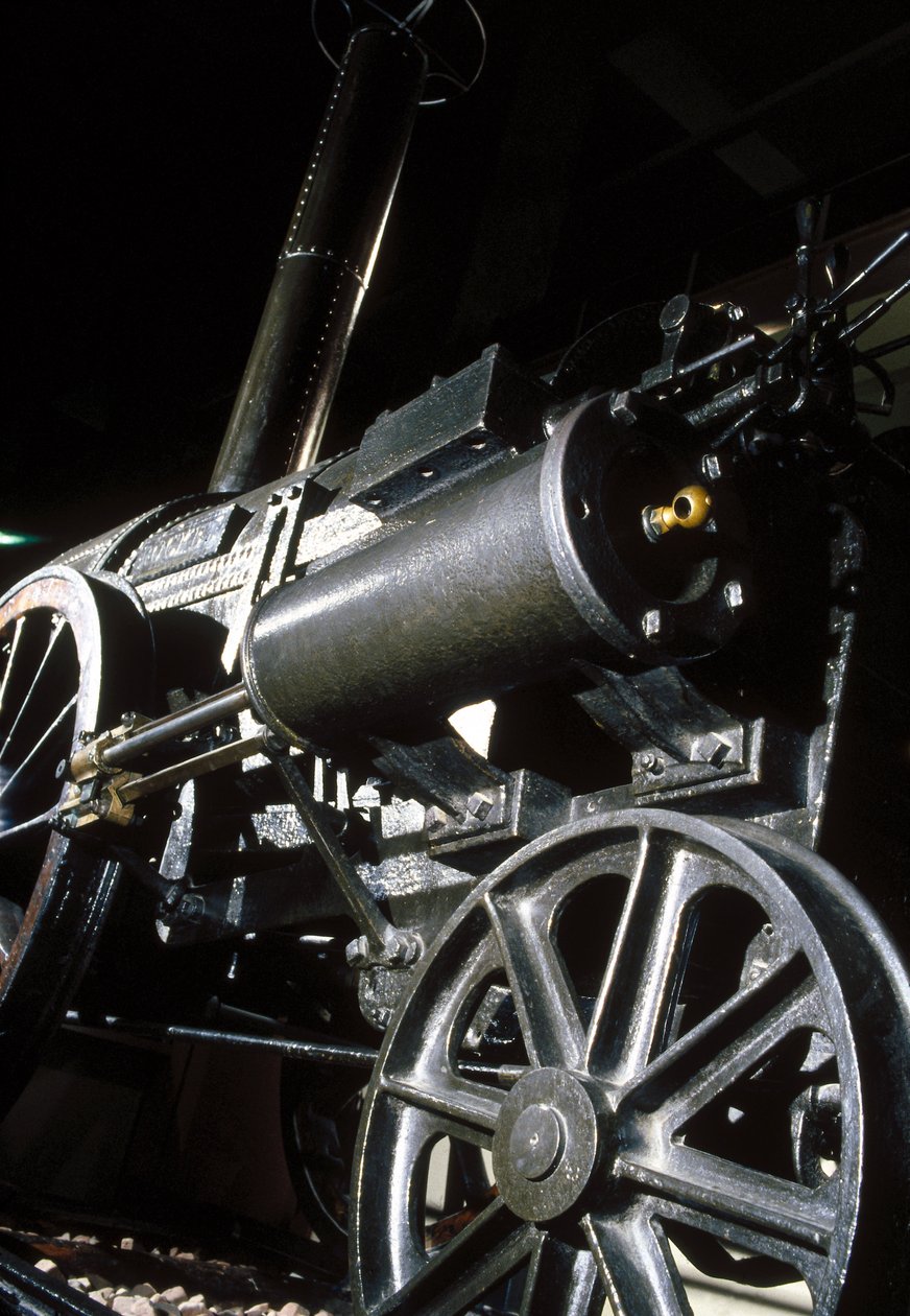 स्टीफंसन रॉकेट के अवशेष, 1829 (धातु) (विस्तार) द्वारा अंग्रेजी स्कूल