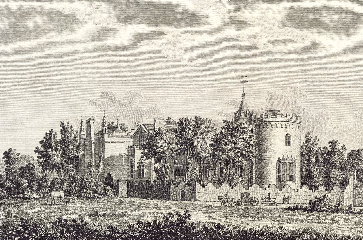 स्ट्राबेरी हिल: उत्तरी मोर्चा, 1784 द्वारा अंग्रेजी स्कूल