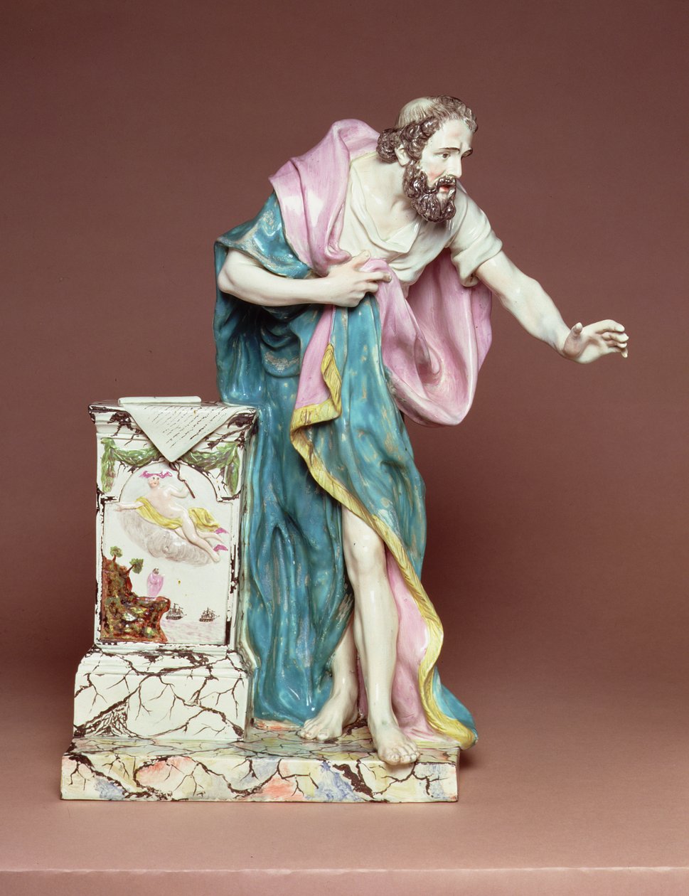 डेमोस्थनीज, बर्स्लेम, स्टैफ़ोर्डशायर, c.1790 (सीसा चमकता हुआ मिट्टी के बरतन) द्वारा हनोक की लकड़ी