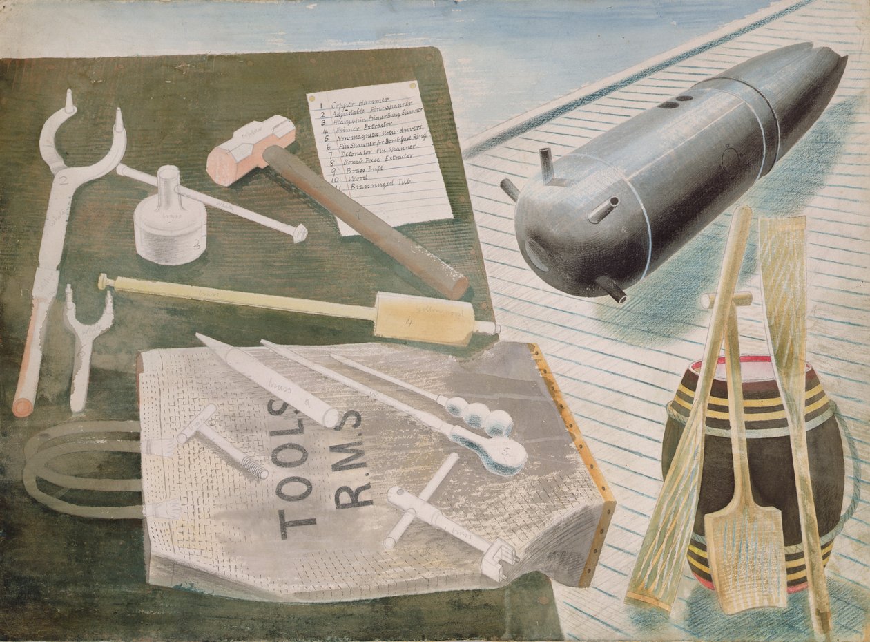 बम डिस्पोजल किट, c.1940 द्वारा एरिक Ravilious