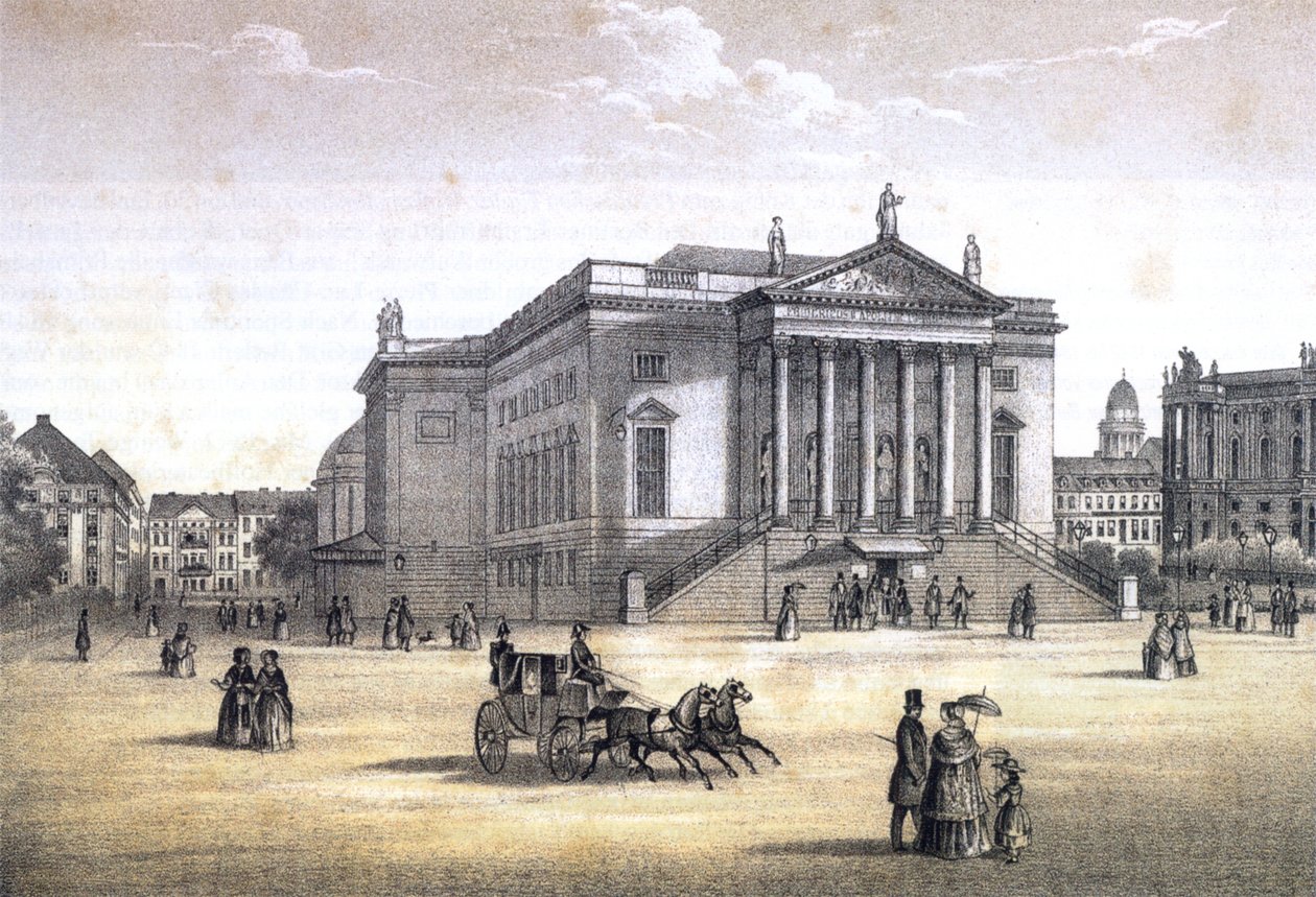 बर्लिन, रॉयल ओपेरा हाउस, सी। 1840 द्वारा एरच हेनिंग