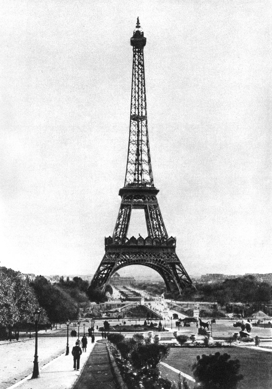 Trocadero, पेरिस, 1931 से एफिल टॉवर। द्वारा अर्नेस्ट फ्लेमरियन