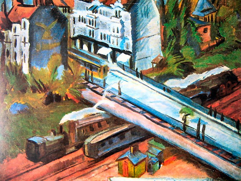 Eisenbahnüerführung द्वारा अर्नस्ट लुडविग किरचनर
