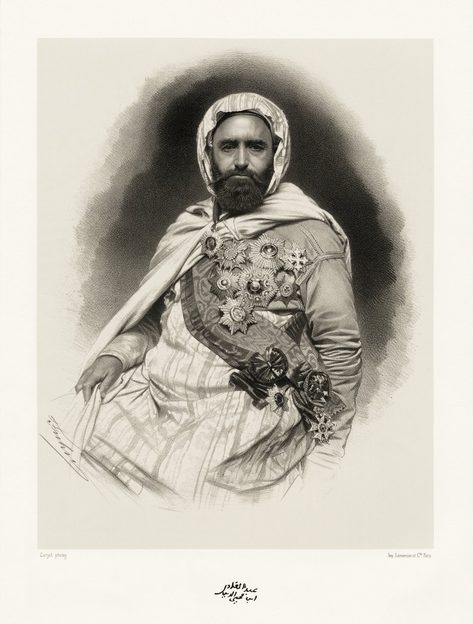 अब्द-एल-कादर, 1865-66 द्वारा एटिने कारजाटा