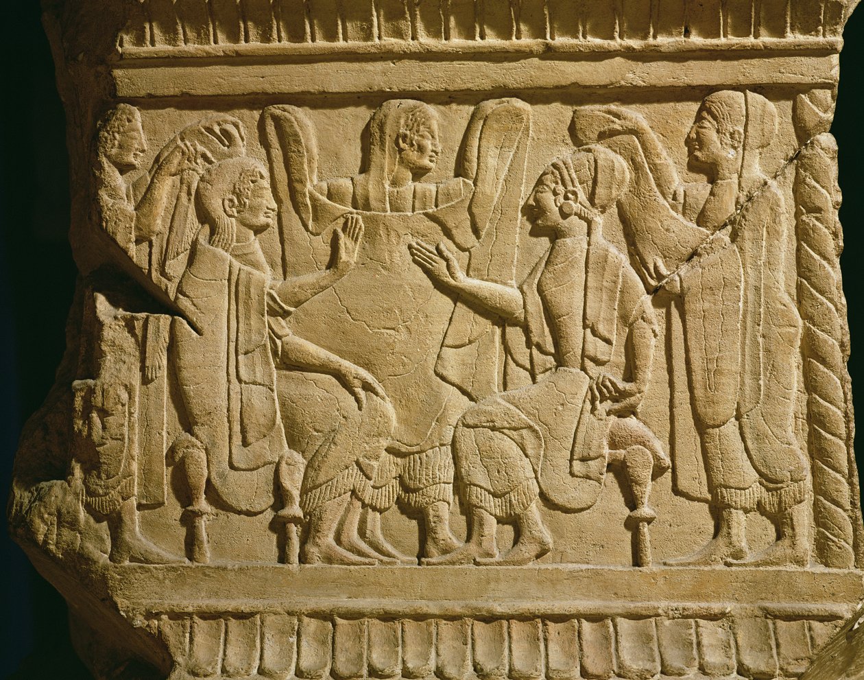 राहत एक चित्रण दृश्य द्वारा इट्रस्केन