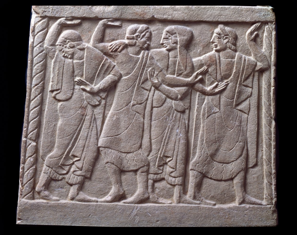 नृत्य दृश्य, संगमरमर के मकबरे की कम राहत द्वारा Etruscan Etruscan