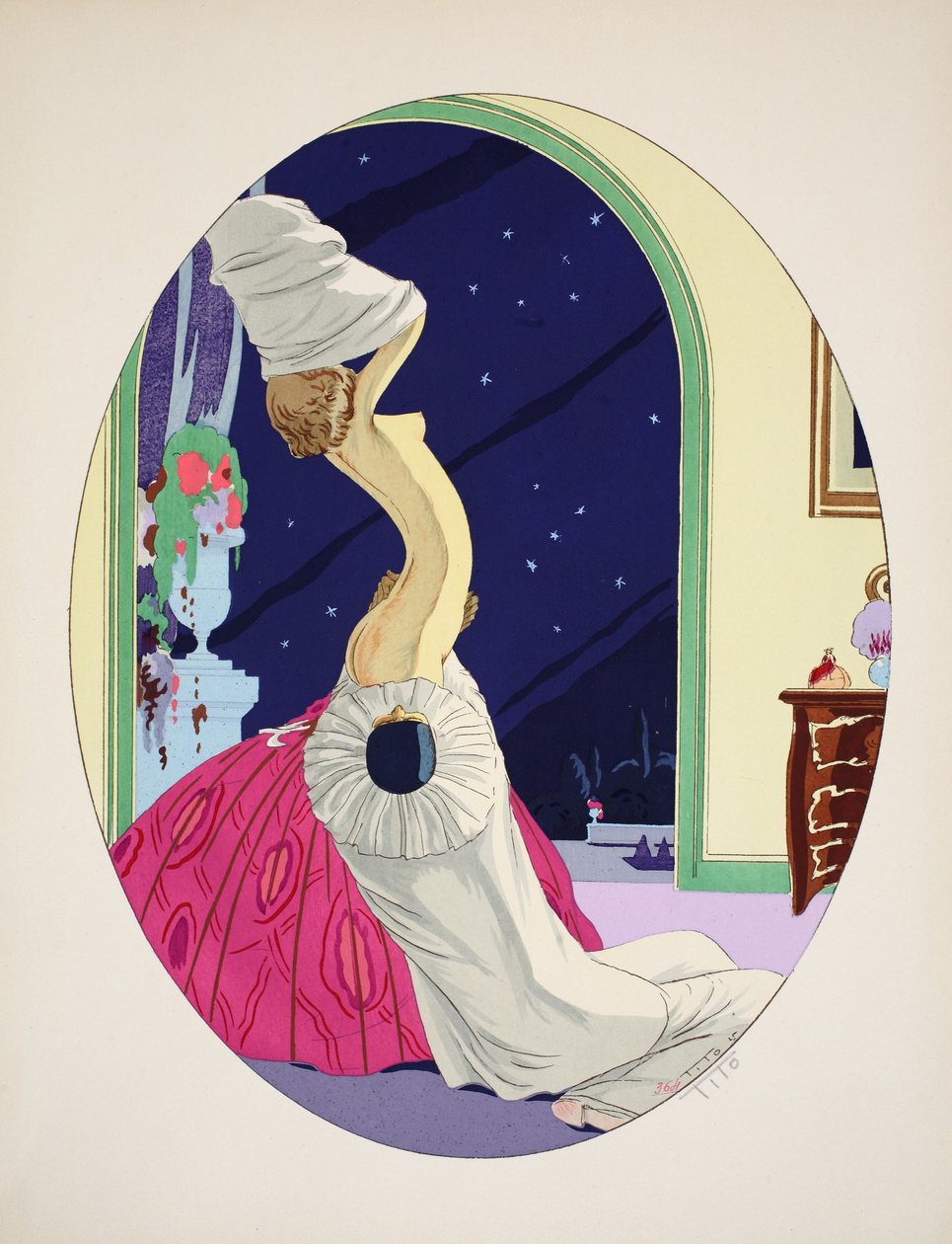 द फाइव सेंसेज - हियरिंग, दृष्टि, गंध, स्पर्श और स्वाद, पब। पेरिस, 1925 (स्टेंसिल प्रिंट) द्वारा एटरोर टीटो