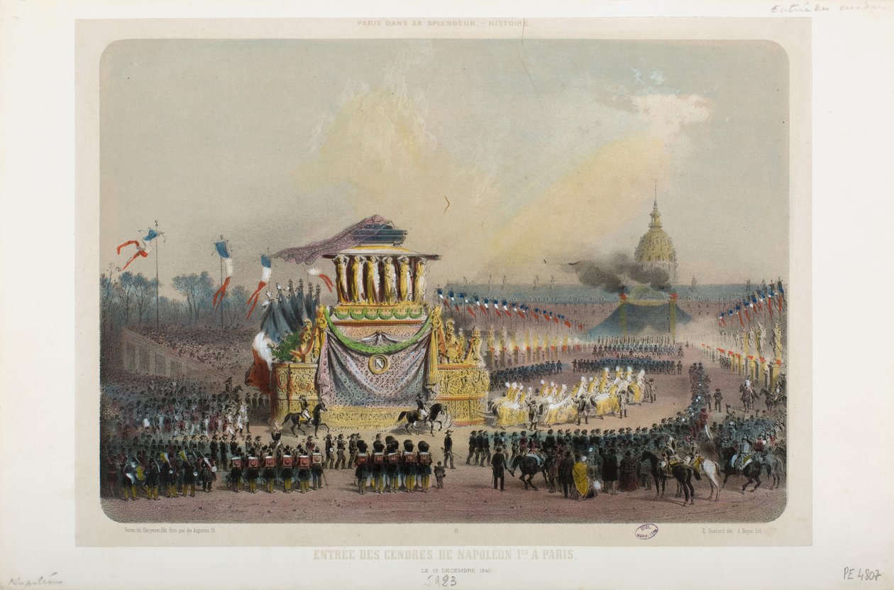 नेपोलियन I की पेरिस में वापसी, 15 दिसंबर 1840 द्वारा यूजीन चार्ल्स फ्रेंकोइस ग्वार्ड