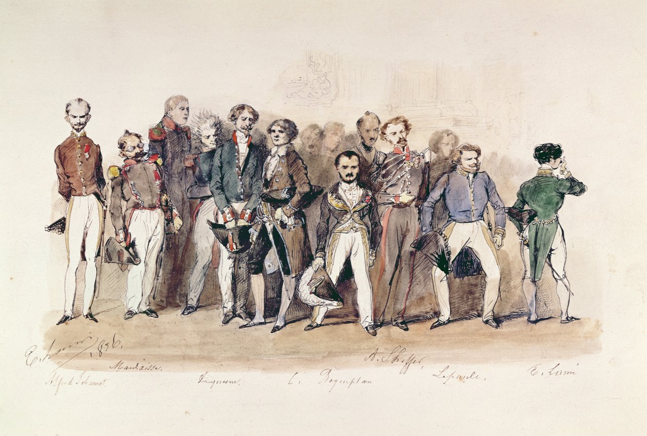 &39;द वर्साइल पेंटर्स&39;। 1836 द्वारा यूजीन लुई लामिया