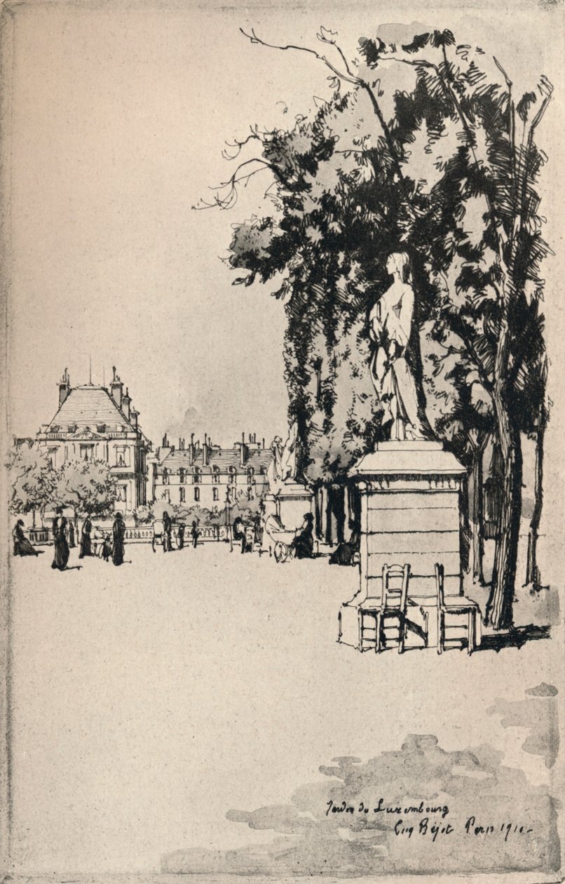 लक्ज़मबर्ग गार्डन, 1915 द्वारा यूजीन बियोट