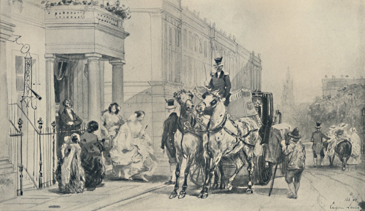 ईटन स्क्वायर में, 1850, 1920 द्वारा यूजीन लुई लामिया
