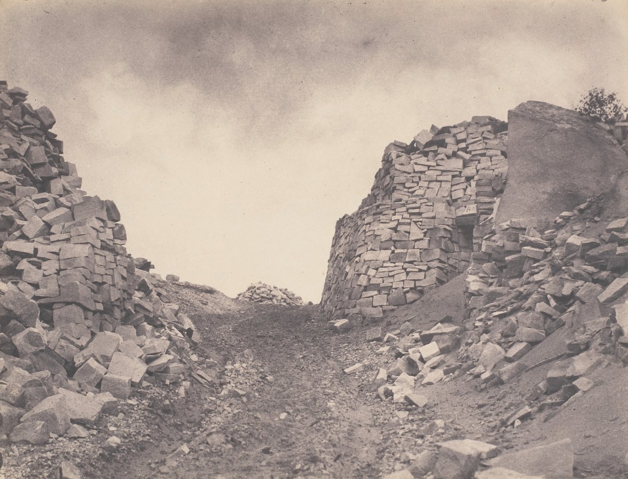 1863 में लेस सेबल्स डी माचेरिन में खदान। द्वारा यूजेन क्यूवेलियर