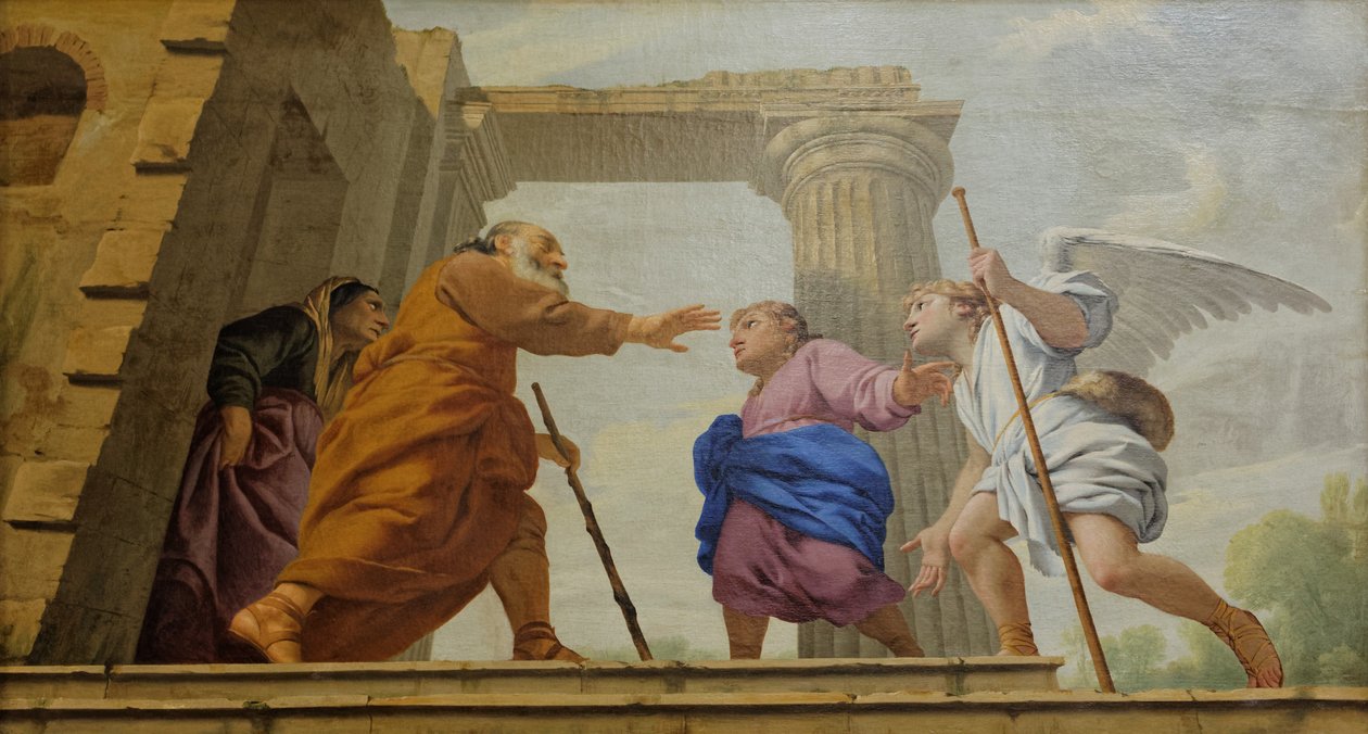 टोबियास की वापसी द्वारा Eustache Le Sueur