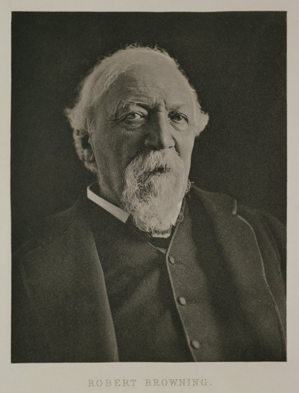 पोर्ट ऑफ़ रॉबर्ट ब्राउनिंग (1812-89), c.1889 द्वारा एवलीन मायर्स