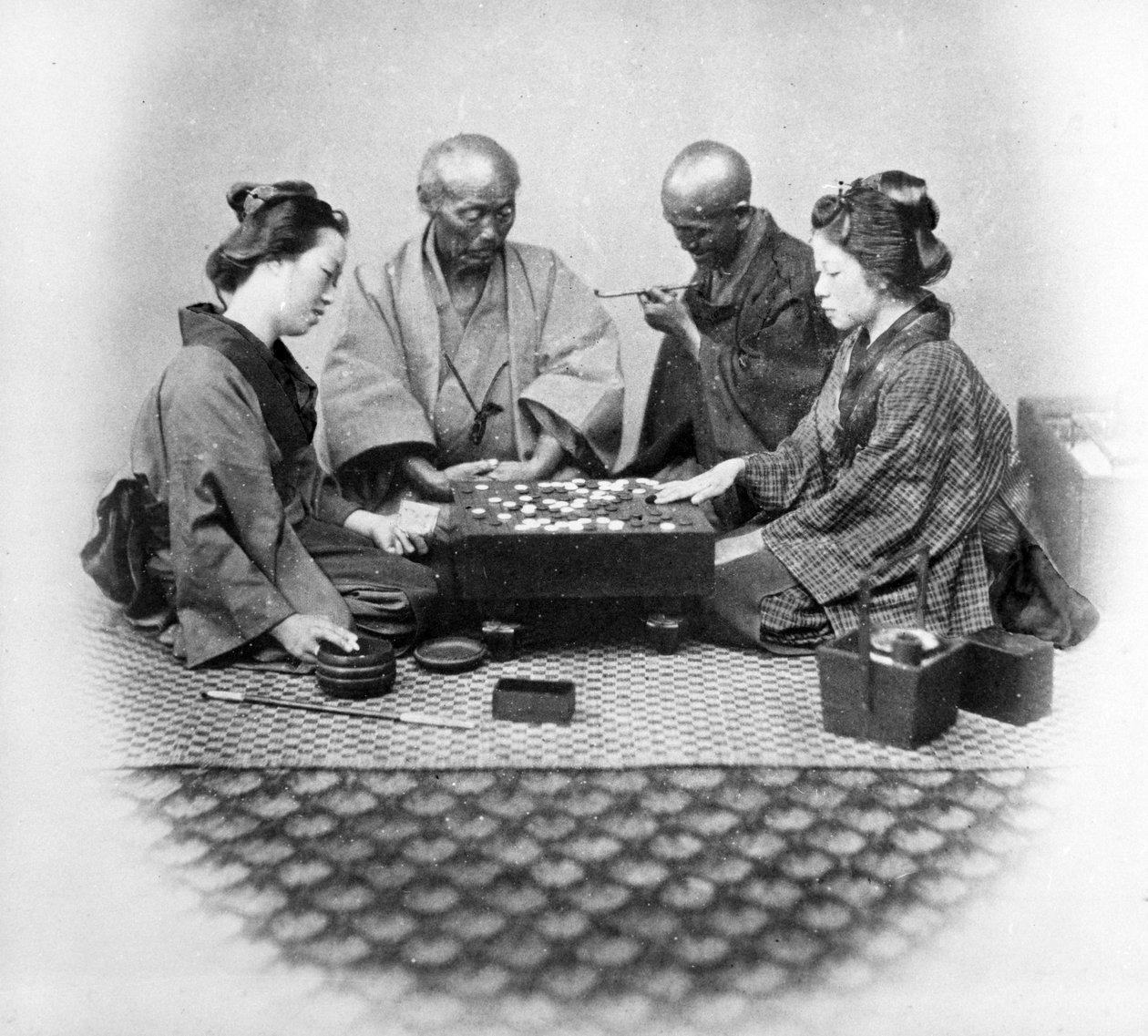 प्लेइंग गो, c.1860s द्वारा फेलिस बीटो