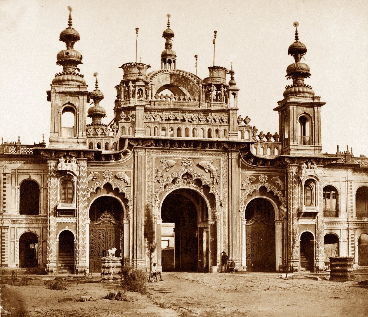 कैसरबाग, लखनऊ का महान द्वार, 1858 द्वारा फेलिस बीटो