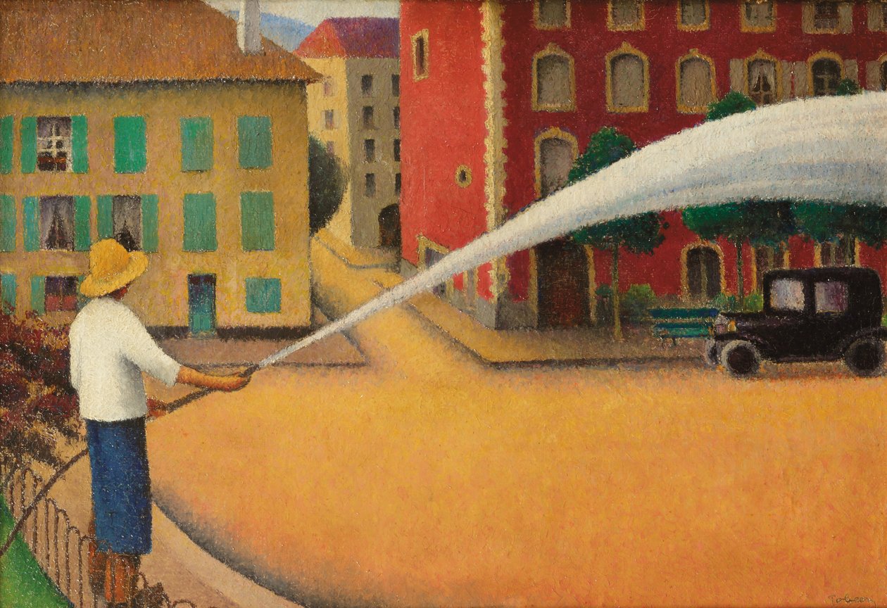 स्प्रिंकलर, c.1925 (कैनवास पर तेल) द्वारा फेलिक्स एली टोबीन