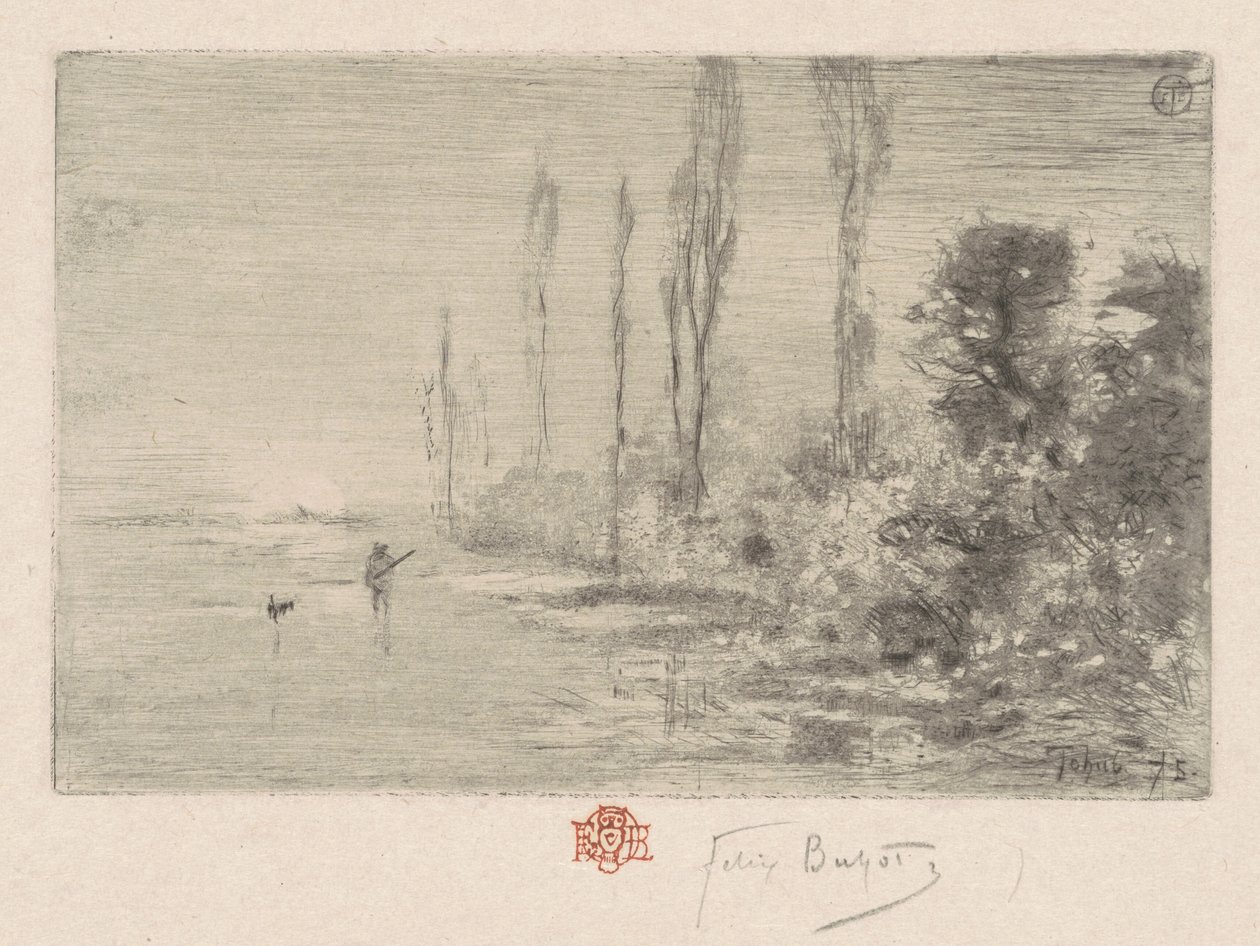 एक शरद दोपहर की सुबह, 1875। द्वारा फेलिक्स हिलैरे बुहोट