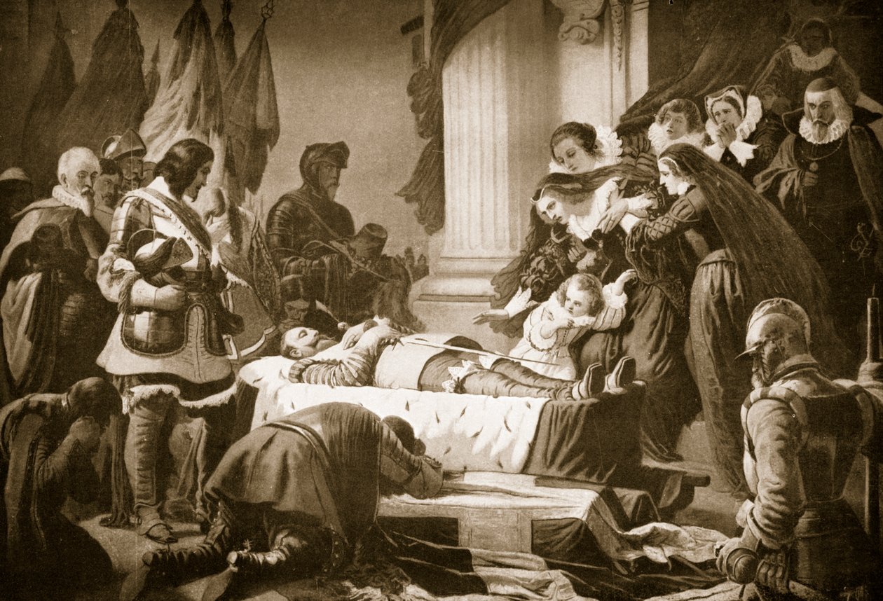 गुस्तावस एडोल्फस की झूठ बोलने की स्थिति, 1633 द्वारा Feodor Dietz
