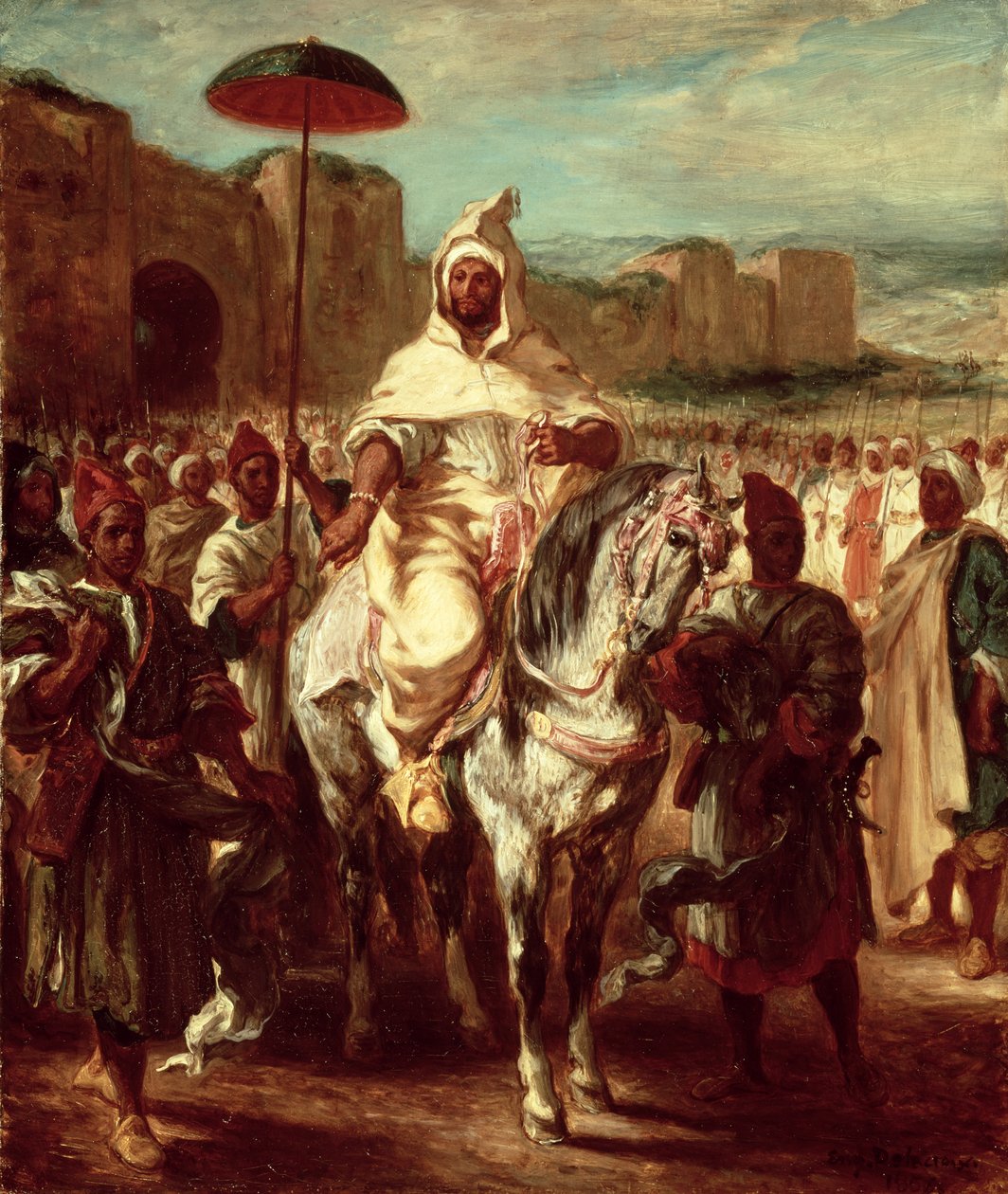 अब्द अर-रहमान, मोरक्को का सुल्तान, 1845 द्वारा फर्डिनेंड विक्टर यूजीन डेलाक्रोइक्स