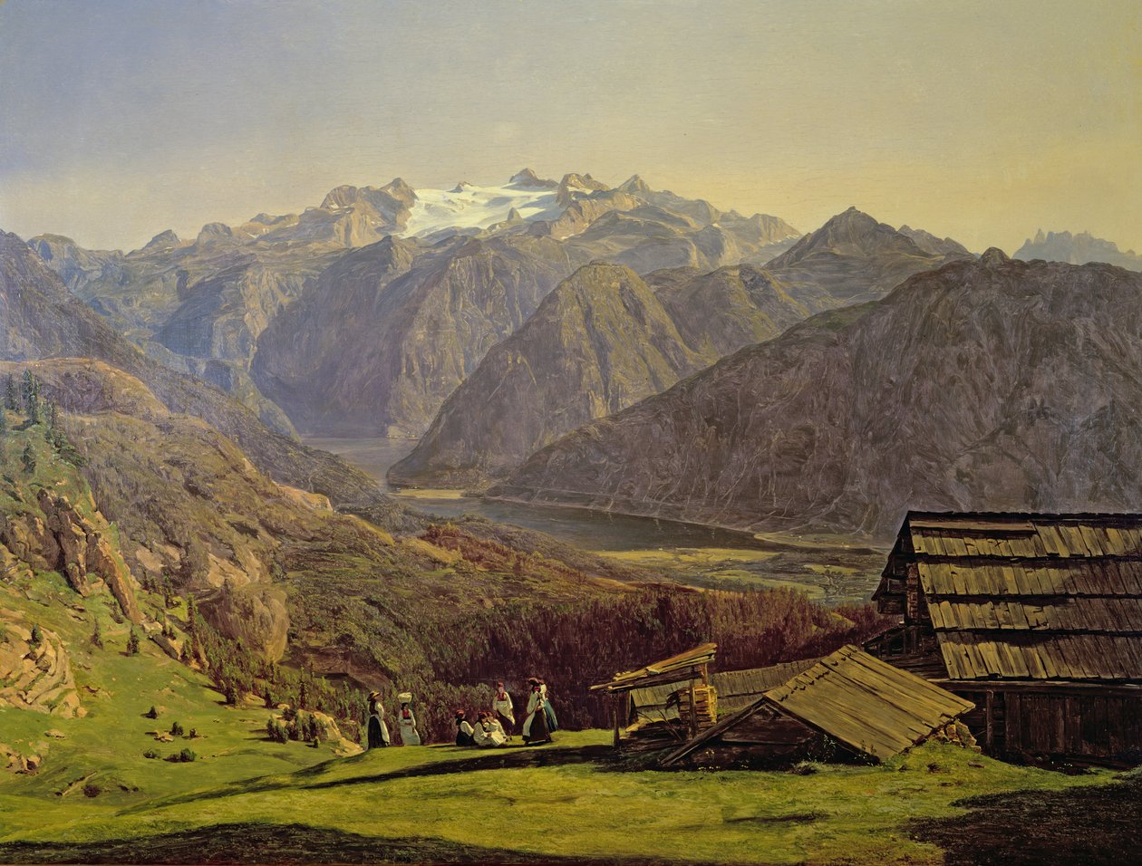 Hallstatter देखें द्वारा फर्डिनेंड जॉर्ज वाल्डमुलर