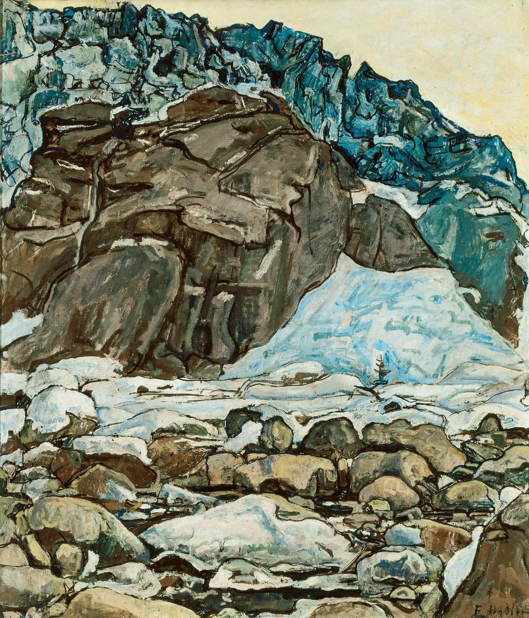 ग्रिंडेलवल्ड ग्लेशियर, 1912। द्वारा फर्डिनेंड होडलर