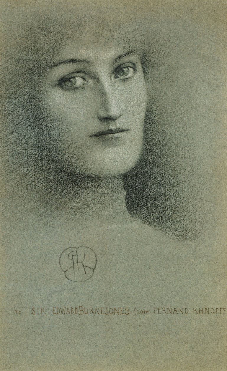 महिला प्रमुख; महिला प्रमुख, 1896 द्वारा फर्नांड खनोफ
