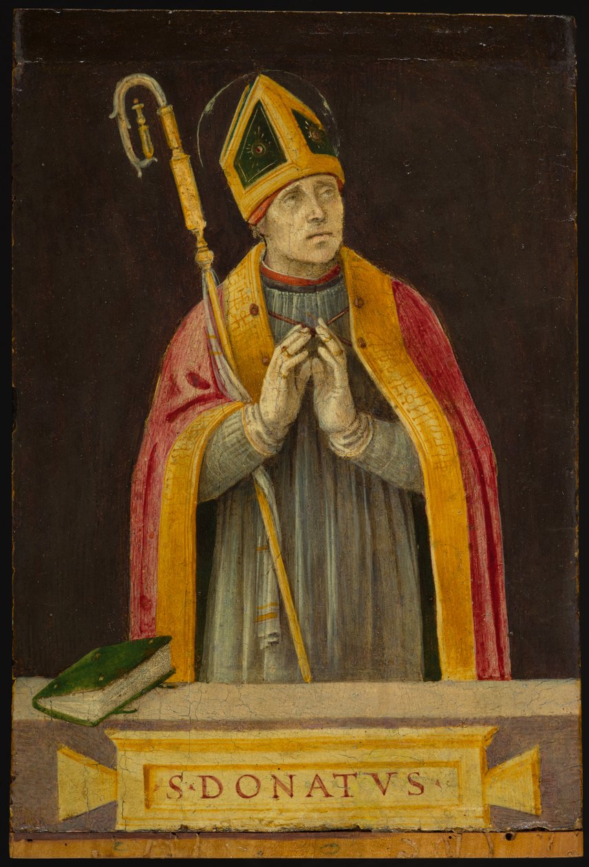सेंट डोनटस, c.1490 (पैनल पर तापमान) द्वारा फ़िलिपिनो लिपि